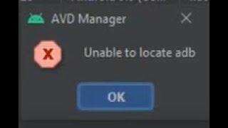 How to fix | Unable to locate ADB | Flutter | Android studio | error | solve | 2021