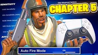 *NEW* Auto Fire Setting In Fortnite! - Best Controller Settings Tutorial (Chapter 5)