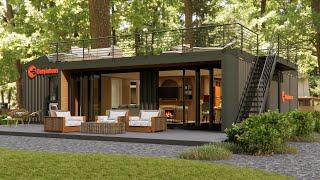 Shipping Container House | Modern container house with 3 bedrooms and roof deck