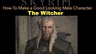 Skyrim Special Edition - How To Make a Good Looking Character - The Witcher (No mods)