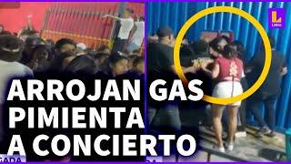 ¡Acaba en caos! Arrojan gas pimienta en concierto de salsa en Comas