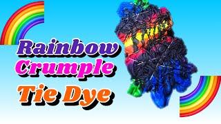 How to tie dye a Rainbow Crumple shirt with Black (Tutorials)