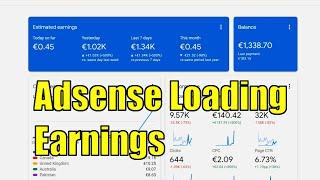 Adsense Loading Earning Proof| Adsense Loading  Safe Method 2023| No Invalid Cutting