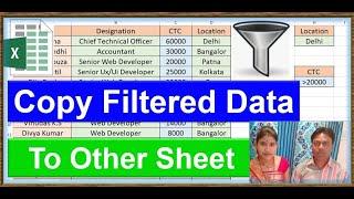 filter data and paste to other sheet excel |Filter Data To Another Sheet In Excel Advanced Filter