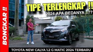 Bongkar !! TOYOTA NEW CALYA 1.2 G AT 2024 || Review Exterior & Interior Terbaru