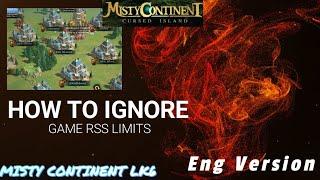 Misty continent - How to ignor game resources limit [English Version]