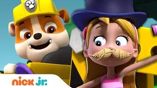 Rubble Helps Katie Go Undercover As Mayor Humdinger! w/ PAW Patrol Skye & Rocky | Rubble & Crew