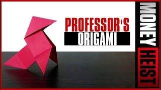 The Professor's Origami Tutorial | Money Heist | Netflix | La Casa De Papel | Origami bird