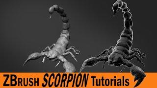 ZBrush Sculpting | Scorpion tutorial | ZBrush Tutorial for Beginners | ZBrush 2020,free tutorial