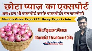 Shallots Small Onion Export LCL Group Shipment Direct Export To Dubai Start Export Low Investment