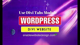 How to use Divi Tabs Module in WordPress Website