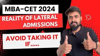 MBA-CET 2024 Lateral Admissions to MBA | Direct Admission into 2nd Year |