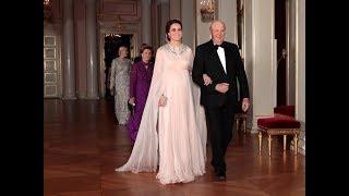 Royals arrive at official dinner for Duke and Duchess of Cambridge in Norway