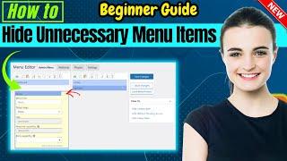How to Hide Unnecessary Menu Items From WordPress Admin 2024 | Full Guide