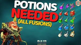 SAVE THIS! Find out Exactly How many Potions you need for ANY Fusion | Raid: Shadow Legends