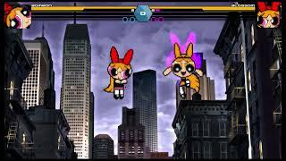 Blossom BetaTest2 Super Moves Comparation with 2001 Version mugen 1.1