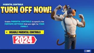 HOW TO TURN OFF PARENTAL CONTROLS ON FORTNITE! (2024)