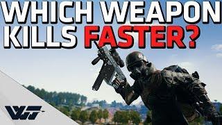 WHICH WEAPON KILLS FASTER? New PUBG weapon balancing - Time-to-kill comparison