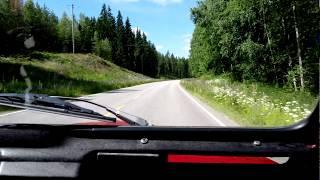 Citroen 2CV on road. Finland.