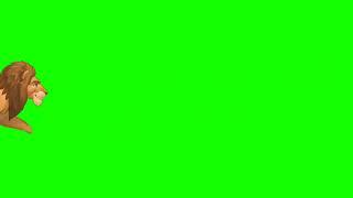 cartoon lion running green screen #shortsvideo