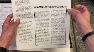 Bill Gates, "Open Letter to Hobbyists" – First Appearance (Computer Notes, February 1976)