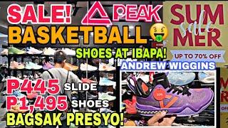 PEAK ORIGINAL BASKETBALL SHOES at ibapa! SLIDE APPAREL up to 70% SALE,peak farmers cubao