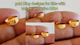 gold Ring designs for kids with price 2024/gold baby Ring designs with weight and price