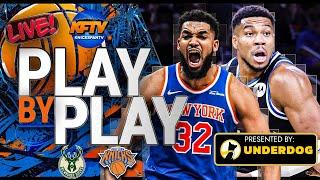 New York Knicks vs Milwaukee Bucks Play-By-Play Show (1/12/25)