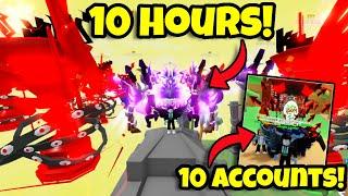 Clicker Simulator HATCHING for 10 HOURS on 10 ACCOUNTS! 250M Event Egg GRND! (Roblox)
