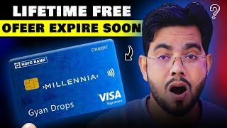 LifeTime Free! Hdfc Millennia Credit Card: Offer Expired Soon | Apply Now & Get 5% CashBack