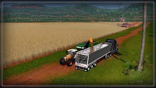 Farming Simulator 17 (CoursePlay) Работа с Прицепом перегрузчиком.