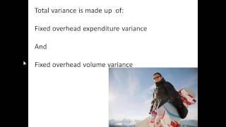 Costing Variances Fixed Overhead