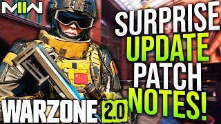 WARZONE 2: New SURPRISE UPDATE PATCH NOTES (MW2 New Update)