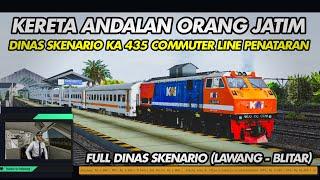 DINAS RNB LAGI  LIVE DINAS SKENARIO KA CL PENATARAN 435 (Lawang - Malang - Blitar) di Rute IVRD