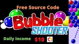 Bubble Shooter App Game Source Code Free + Reskin Tutorial | Free Source Code | Admob ads |