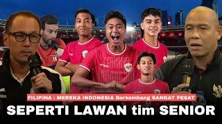 Gak Kayak Lawan Tim U-16, Mainnya Enak Banget !! Reaksi Filipina dan Asia Melihat Timnas U-16