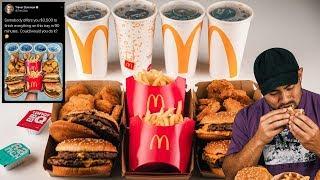 The $3500 Mcdonald's Viral Tweet Challenge | Could you Eat this in 90mins for $3,500?