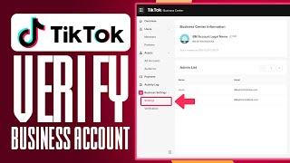 How To Verify TikTok Business Account (2025) Simple Tutorial