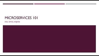 Microservices 101