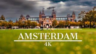 Amsterdam, Netherlands  Drone Footage [4K]