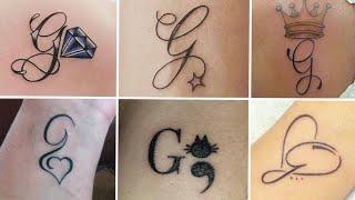 G Letter Tattoos For Girls | G Letter Tattoo Design Ideas For Girls | Women's Tattoos