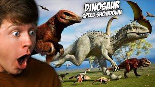 Reacting to DINOSAUR SPEED SHOWDOWN! (Fastest Dinosaurs)