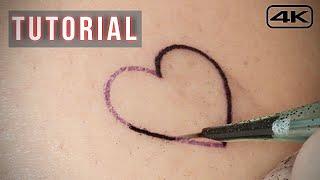 Beginner Tattoo Tutorial on Real Skin - How to Tattoo  GIVEAWAY 