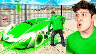 ROBANDO COCHES del ÁREA 51 en GTA 5! ️ (Mods)