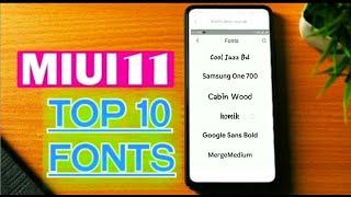 Top 10 MIUI 11 Fonts || Android Technology