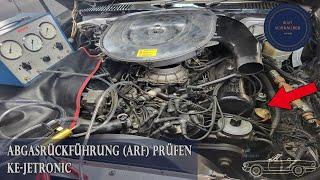 ARF - Abgasrückführung prüfen bei KE-Jetronic - unrunder Motorenlauf
