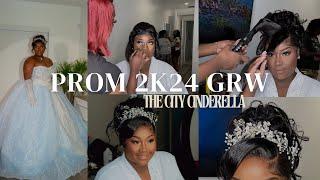 GRW CITY CINDERELLA  |  PROM 2k24 |  Frontal Up do & Makeup