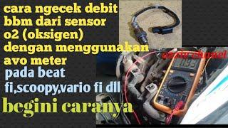 Cara cek o2 sensor beat fi Scoopy atau vario125/150 smua motor injeksi @ozziechanel