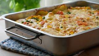 Kartoffel Gemüse Auflauf (Rezept) || Veggie Potato Bake (Recipe) || [ENG SUBS]