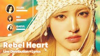 IVE - Rebel Heart (Line Distribution + Lyrics Karaoke) PATREON REQUESTED